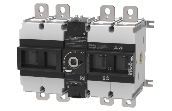 Socomec lance le premier interrupteur-sectionneur industriel 2000 VDC