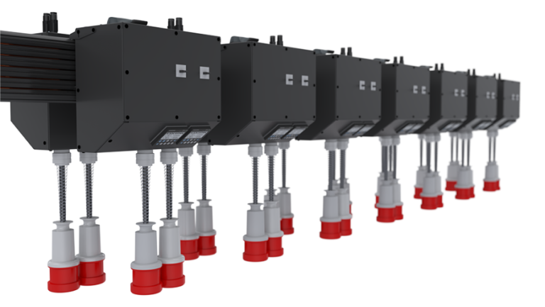 Vertiv PowerBar Track : configuration à double étage pour une distribution électrique aérienne flexible pour les environnements de calculs