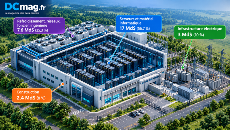 Le prix d&rsquo;un data center IA : 30 milliards $ le GW