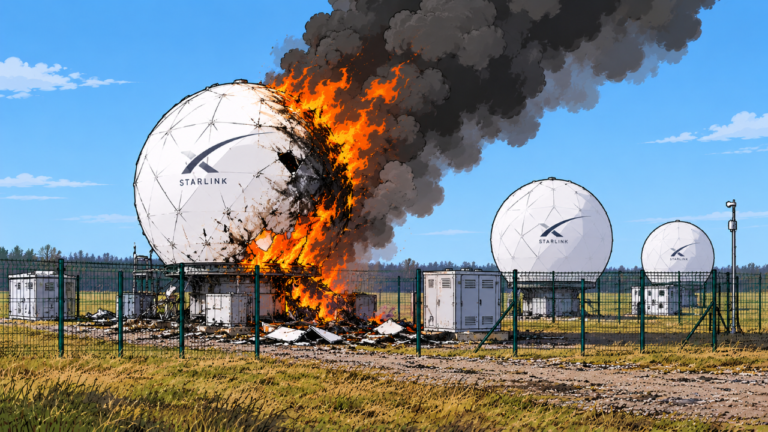Les stations satellitaires, cibles &lsquo;faciles&rsquo; de la guerre hybride